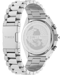 Timex Legacy Men's Chronograph Watch with Stainless Steel Bracelet - Silver
