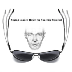 RCXKOOM Big XL Wide Frame Extra Large Polarized Aviator Sunglasses for Big Heads Men Oversized Military Pilot Glasses