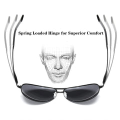 RCXKOOM Big XL Wide Frame Extra Large Polarized Aviator Sunglasses for Big Heads Men Oversized Military Pilot Glasses