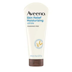 Aveeno Skin Relief 24 Hour Moisturizing Lotion For Sensitive Skin With Natural Shea Butter & Triple Oat Complex, Unscented TherapEUtic Lotion For Extra Dry, Itchy Skin, 8 Fl. Oz, 8 Fl Oz (Pack Of 1)