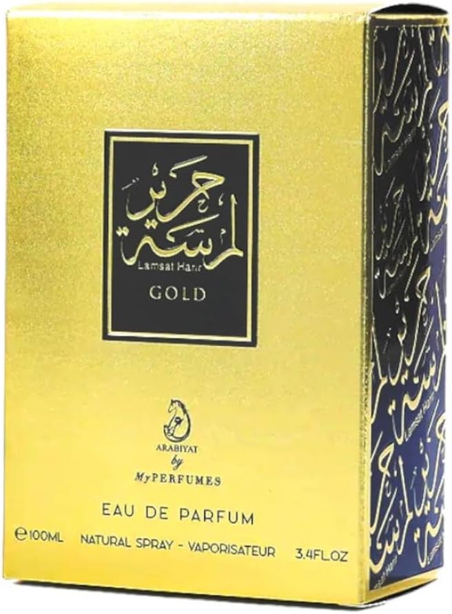 My Perfumes LAMSAT HARIR GOLD from ARABIYAT Eau De Parfum for Men and Women, 100 ml