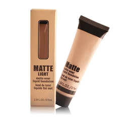 Full Coverage Liquid Foundation, Smoothing Makeup Base Concealer Foundation, Matte Wear Concealer Sun Block Cream, Minimizes Pores, Hides Wrinkles - Advanced Real Moisture Foundation (#5)