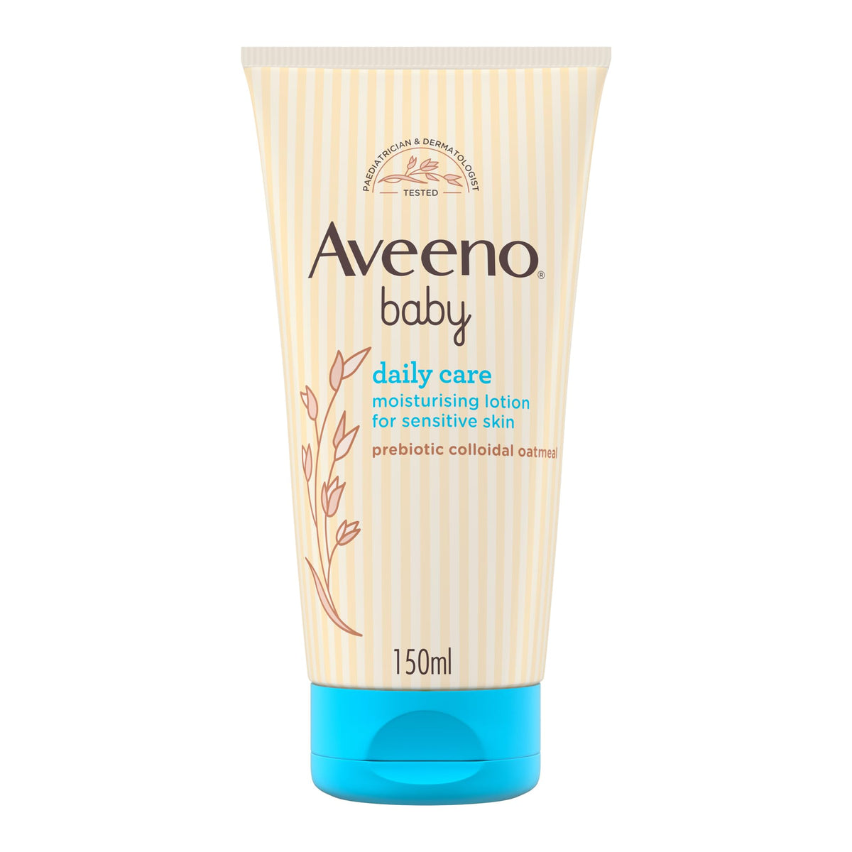 Aveeno Baby, Lotion, Daily Care, Moisturising, clinically proven to moisturise baby’s skin for up to 24 hours while helping to soothe and restore the skin’s natural protective barrier, 150ml