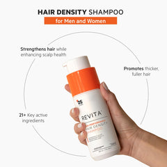 DS Labs Revita Shampoo – High-Performance Hair Density Shampoo, Volumizing & Thickening, Fuller, Healthier-Looking Hair, Sulfate & Silicone Free, For Men & Women, 500mL, Packaging May Vary