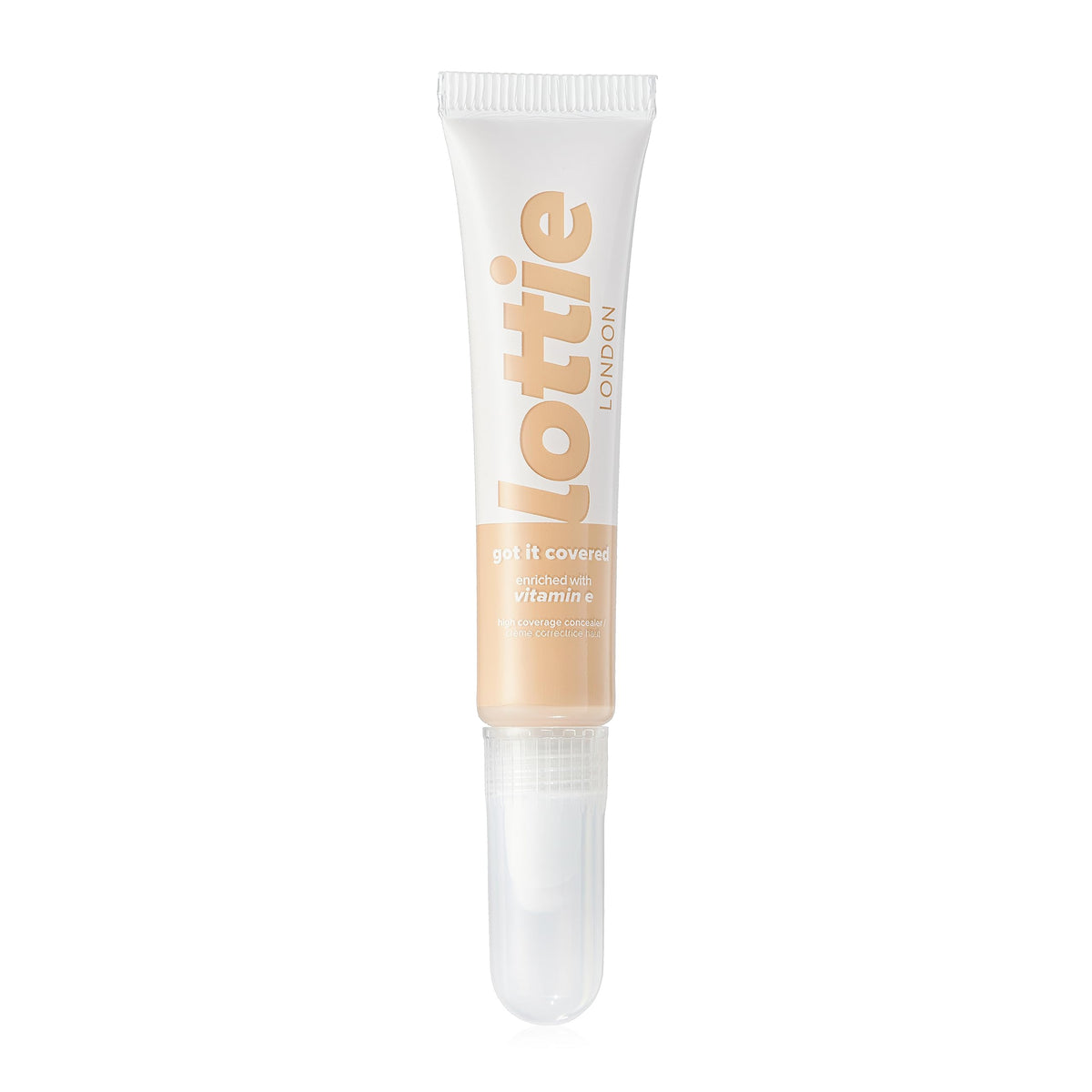 Lottie LONDON Got It Covered - Silk - Vegan Concealer with built-in Sponge Applicator - Cover Imperfections & Blemishes without caking or creasing - 8ml