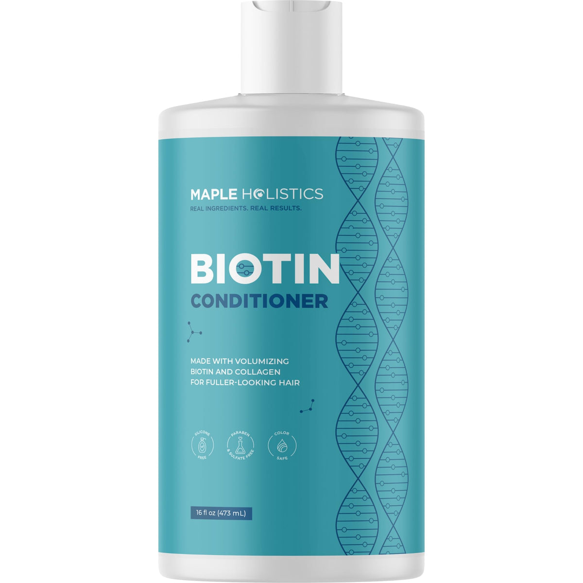 Biotin Volumizing Conditioner for Hair Growth - Sulfate Free Conditioner with Shea Butter Green Tea and Argan Oil - Moisturizing Biotin and Collagen Hair Fall Treatment for Women and Men - 473 ml