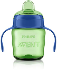 AVENT Philips Easy Sip Spout Cup with Handle, 200 ml, Pink/Purple - SCF551/13