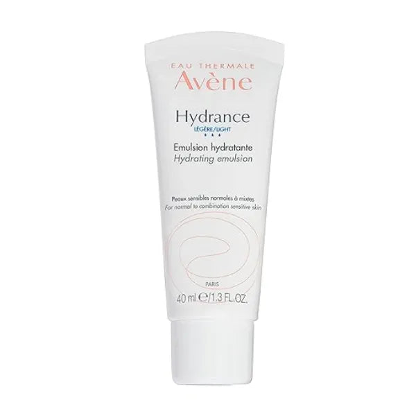 Avène Hydrance LIGHT Hydrating Emulsion, Daily Face Moisturizer Cream, Non Comedogenic, 1.3 Oz
