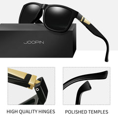 Joopin Sunglasses for Men Women, Fashion Polarized Sun Glasses Retro Square Shades UV Protection Driving