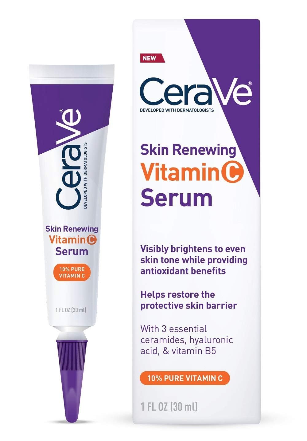 CeraVe Developed with Dermatologists Serum, Face Sunscreen, Best for Sensitive Skin, Centella, Vitamin C, Korean Sunscreen, Moisturizer, Eucerin Sunscreen30 ml,