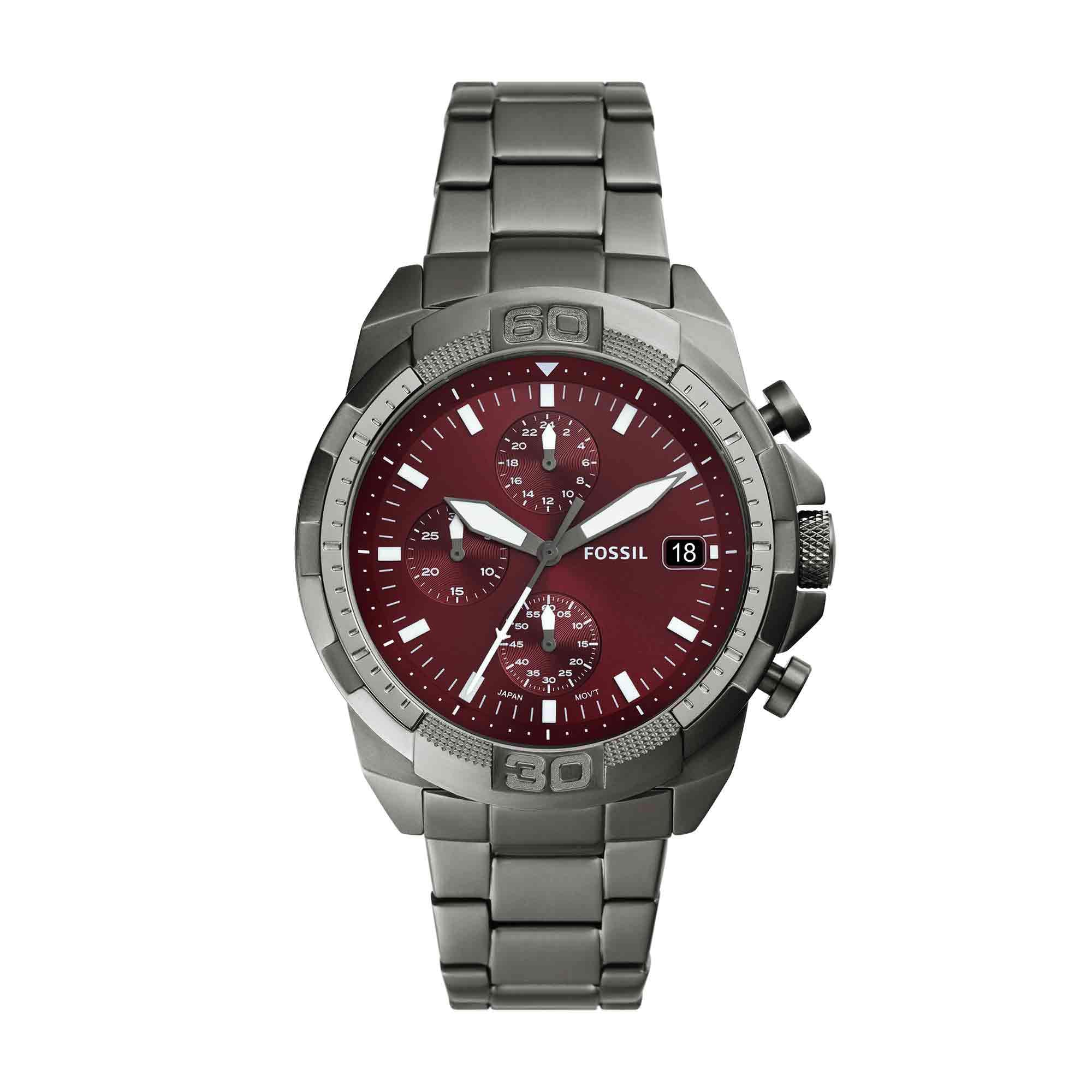 Fossil Bronson Chronograph Stainless Steel Watch - FS6017