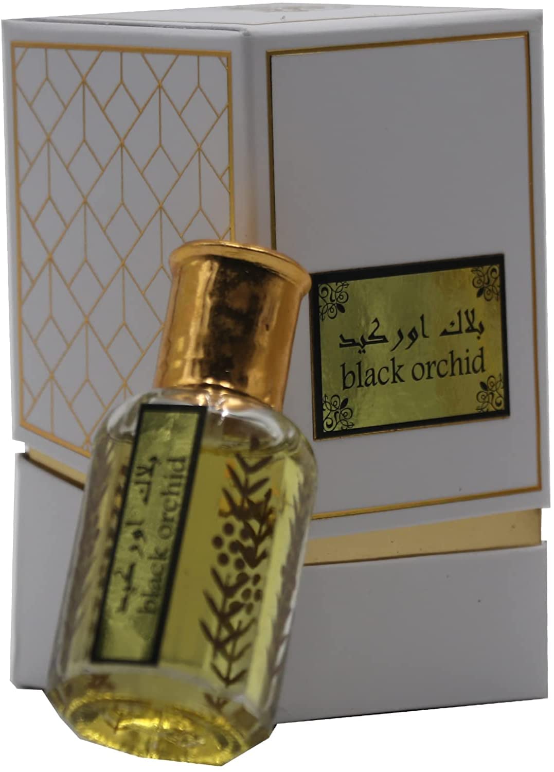 aabak al sahraa عبق الصحراء Black Orchid Attar, Non Alcoholic Arabic Oud for Men and Women, 12 ML, Long Lasting Oil Based Fragrance for Men and Women Containing Oud and Orchid Flower With Vetiver