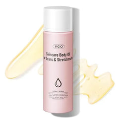 VGO Body Oil with Vitamin E, After Shower Body Oil for Women, Non Greasy & Fast Absorbing Lightweight Moisturizer for Scars & Stretch Marks, Hydrating for Dry Sensitive Skin