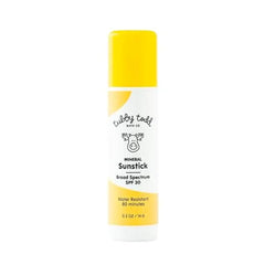 TUBBY TODD Mineral Sunstick Broad Spectrum SPF 30 Sunscreen for Kids Water-Resistant Stick Sunscreen for Body & Face Safe for Sensitive Skin 1 Pack, 0.5 oz