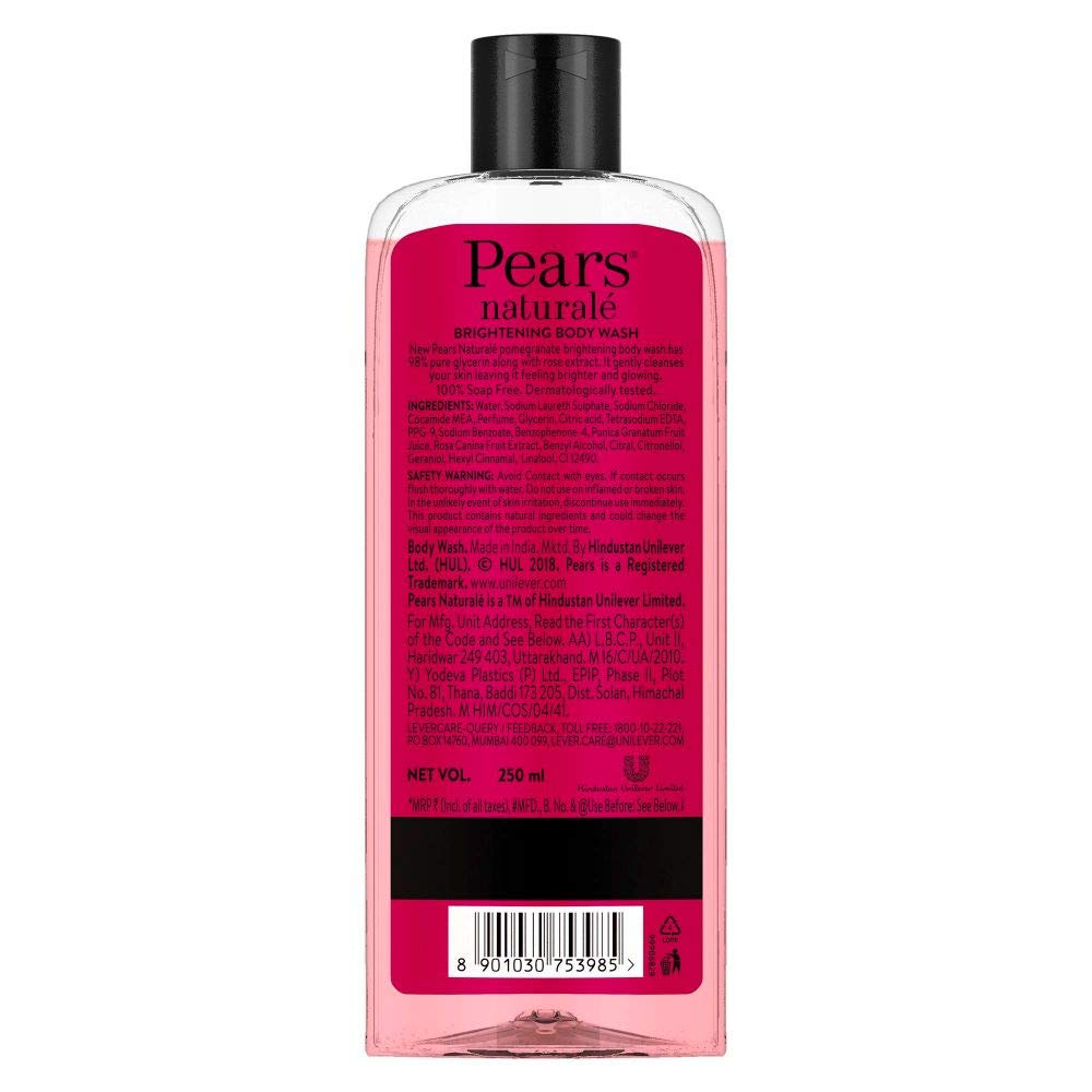 Pears Naturale Brightening Pomegranate Bodywash, 250 Ml