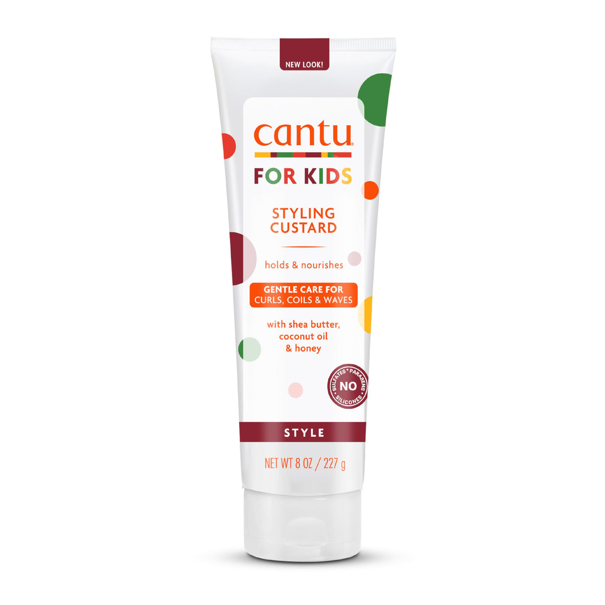 Cantu Styling Custard Care for Kids, Shaping & Fixing, Intense Shine, Frizz Control - 8oz (227g)
