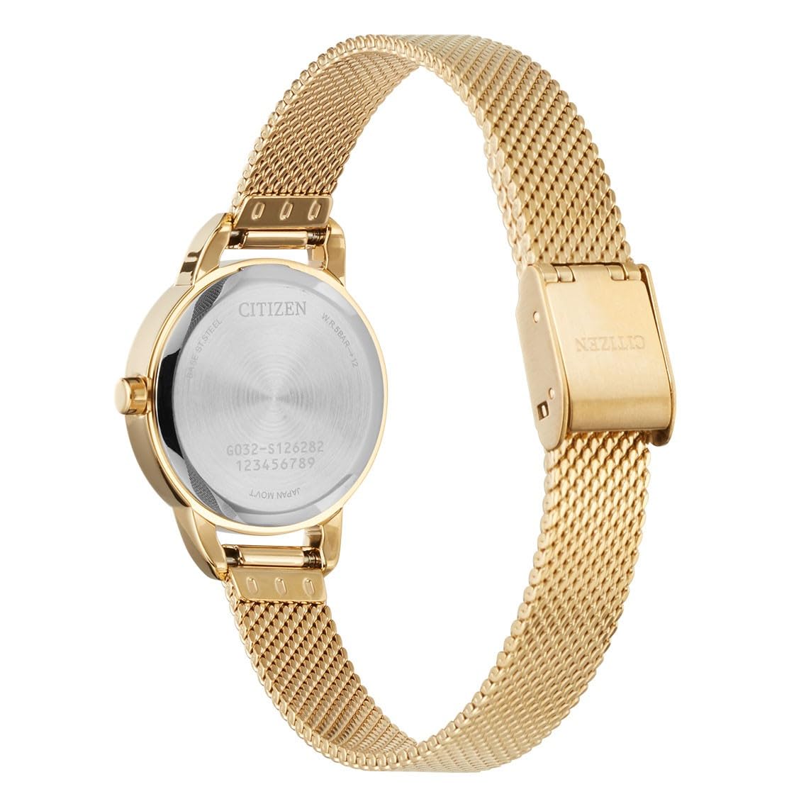 Citizen EQ3003-50W Quartz Wrist Watch for Women, 26 mm Diameter, Gold