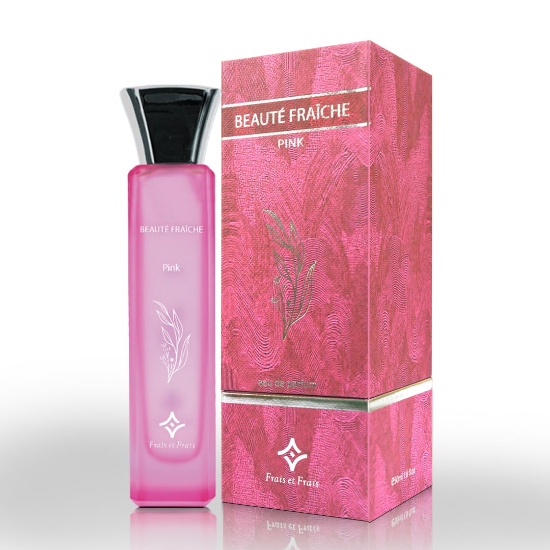 Frais Et Frais Beaute Fraiche Pink Perfume 50ML - Eau de Parfum - Unisex Fragrance with Jasmine, Saffron & Musk