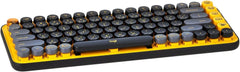 Logitech MX Mini Wireless Keyboard Customizable Emoji Keys (920-010782) - Yellow