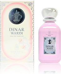 French Arabian Perfumes Dinar Wardi 100ml Eau De Parfum- Long-lasting for Women- Soft Musky Floral Vanilla Spray