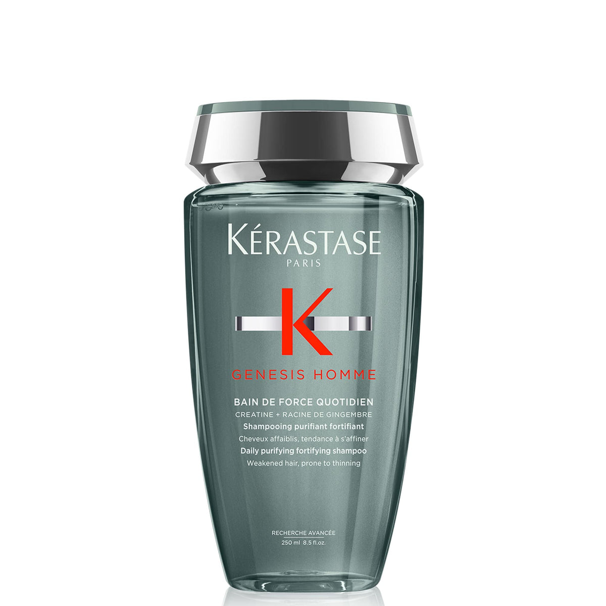 Kérastase Genesis Homme Purifying Shampoo for Men | Shampoo for Weakened Hair and Scalp Freshness | 250ml