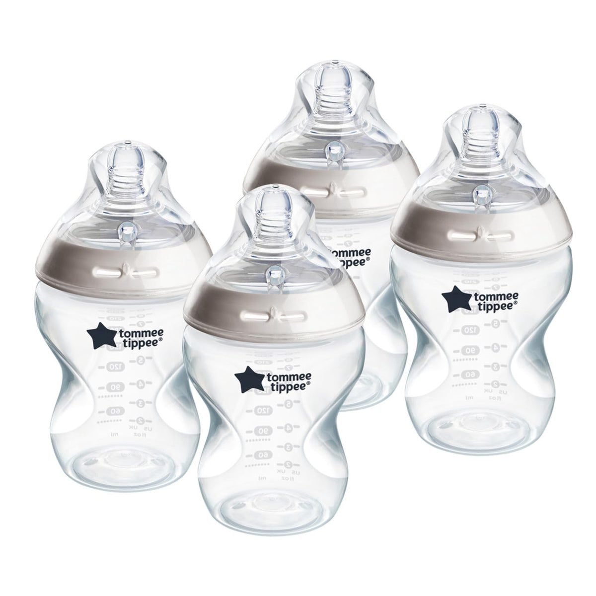 Tommee Tippee Closer to Nature Bottles, 9 Ounce, 4 Count