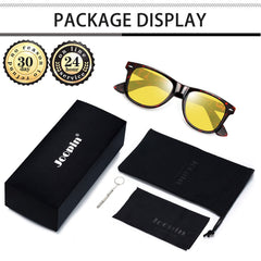 Joopin Polarized Sunglasses Men Women, Classic Square Sun Glasses 100% UV Protection Driving Fishing