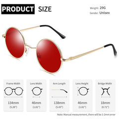 Joopin Round Polarized Sunglasses for Men Women, UV Protection Sun Glasses Small Circle Hippie Lennon Shades Sunglasses