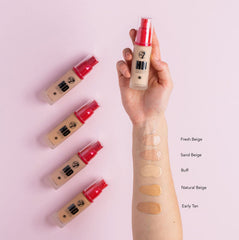 W7 | HD Foundation | Rich and Creamy Matte Formula | Medium Lasting Coverage | Available in 20 Shades | Early Tan | Cruelty Free, Vegan Liquid Foundation Makeup by W7 Cosmetics