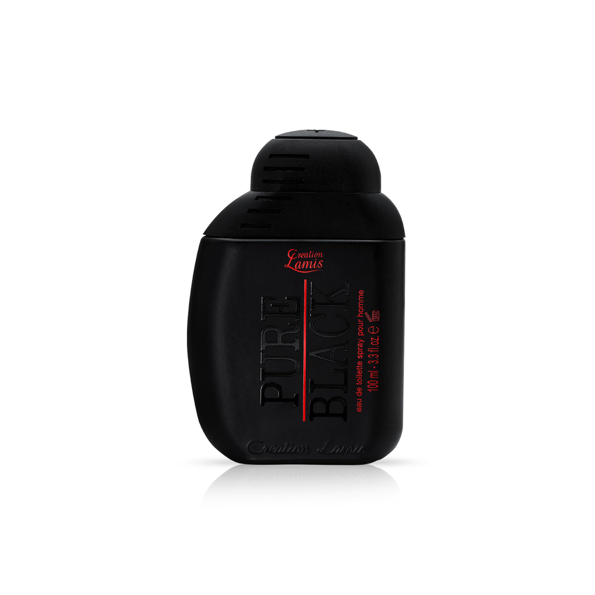 Creation Lamis - Pure Black | Fougere, Fruity & Woody Long Lasting Fragrance | Perfume for Men | Eau de Toilette (EDT) - 100ml / 3.4 fl.oz