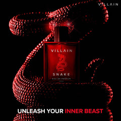 Villain Snake Perfume for Men, Eau De Parfum (EDP) -100ml, Premium Strong, Smoky, and Masculine Fragrance for Men, Best Gift for Men, Amberwood, Oakmoss, Patchouli, and Vetiver