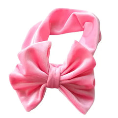 PATPAT Solid Color Bowknot Headbands for Girls pink