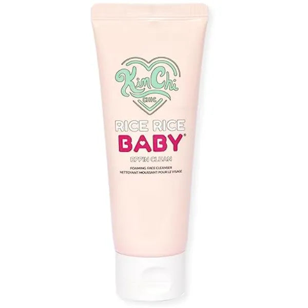 KimchiChic Beauty Rice Rice Baby Foaming Makeup Removing Face Cleanser with Collagen, Deep Cleans, Soothes, & Removes Makeup 3.38 fl oz