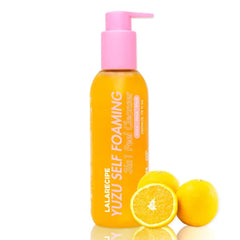 LALARECIPE Yuzu Self-Foaming 3-in-1 Facial Cleanser – Korean Daily Face Wash with AHA BHA PHA for Gentle Exfoliation and Pore Care – Hydrating Cleanser for Dry and Sensitive Skin (200ml/ 6.6 fl oz)