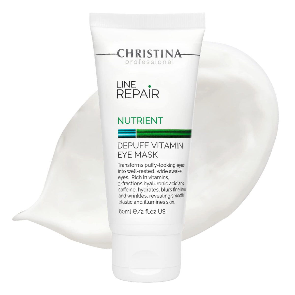 CHRISTINA Line Repair Nutrient Depuff Vitamin Eye Mask, Nourishing ingredients to repair, depuff, and revitalise the delicate eye area- 60ml