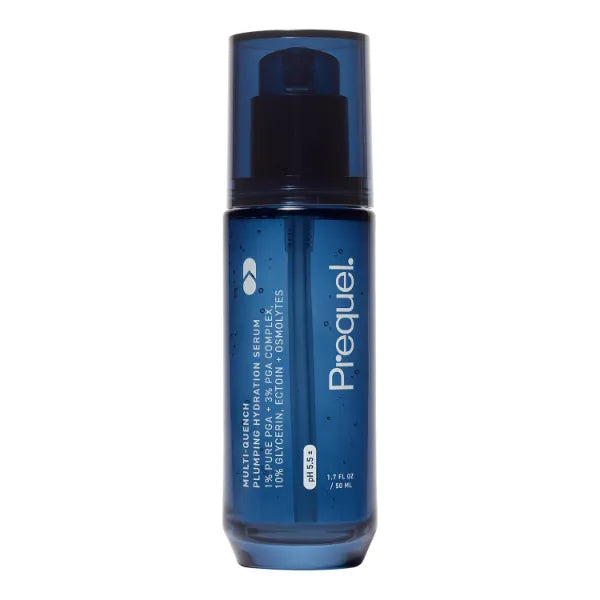 Prequel Skin Multi-Quench Plumping Hydration Serum for Face. Intensive Hydrating Facial Serum for Women with PGA Complex and Moisture-Binders. Deep Moisturizing for Dry and Sensitive Skin, 1.7oz