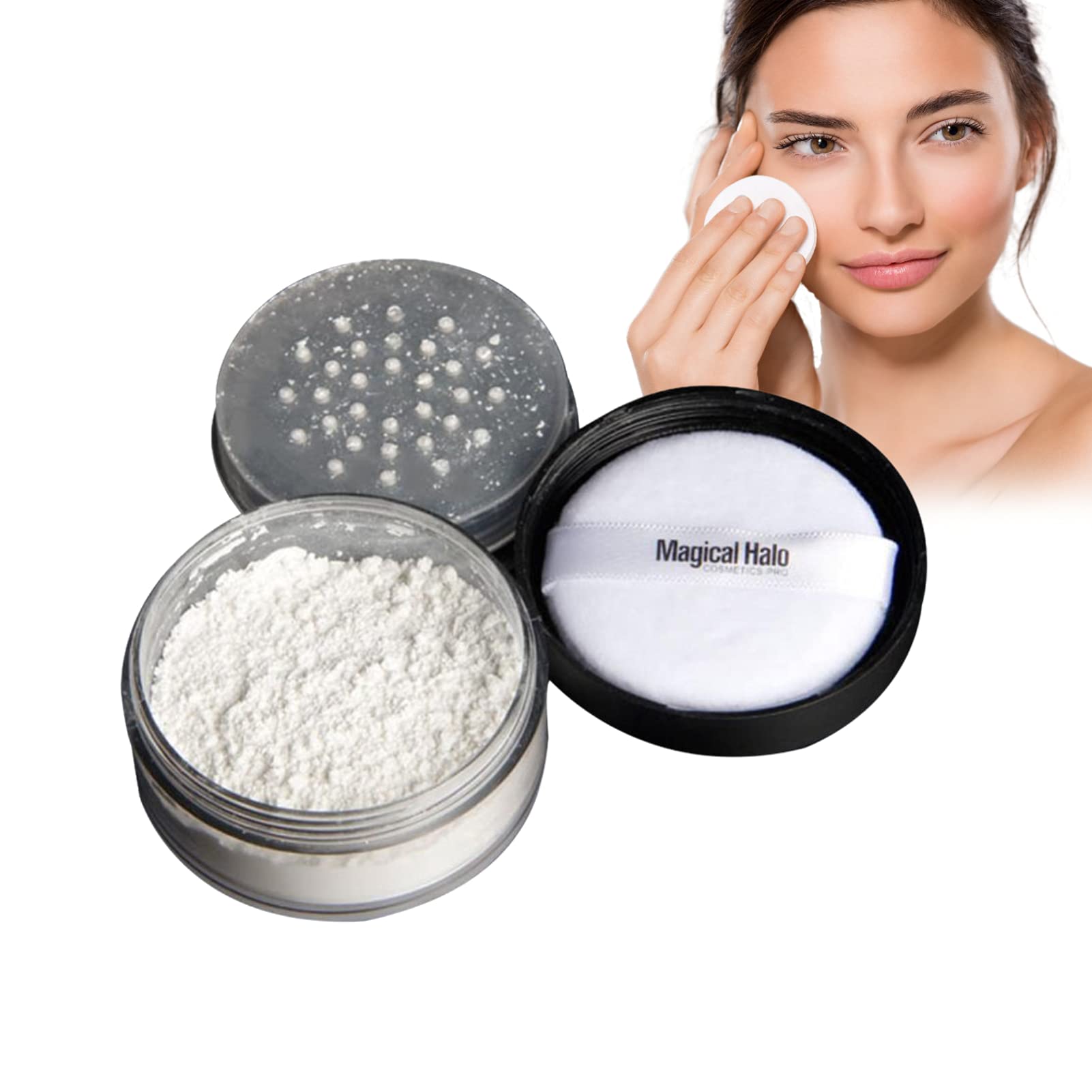 Loose Powder, Professional Face Finishing Powder for Makeup Coverage, Oil-Control Translucent, Lightweight(1)
