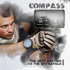 NORTH EDGE APACHE-46 Digital Sports Watches for Men Military Watches with Compass Temperature Steps Tracker Sport Tactical Survival Watches