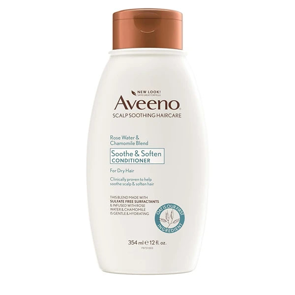 Aveeno Scalp Soothing Rose Water and Blend Conditioner, chamomile, 12 Fl Oz
