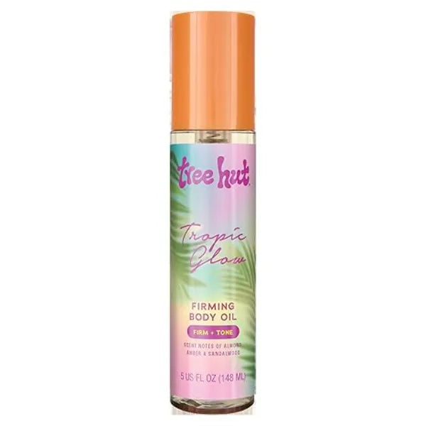 Tree Hut Tropic Glow Firming Body Oil, Hydrating Oil with Cupuacu Butter, Guarana & Pistachio Oil for Glowing Skin, 5 fl oz