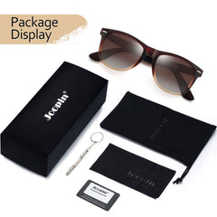 Joopin Polarized Sunglasses Men Women, Classic Square Sun Glasses 100% UV Protection Driving Fishing