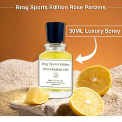 Brag Sports Edition Rose Panzers Extrait De Parfum 50ml | Perfumes for Men | Best Arabic Long Lasting Perfume | Perfect Oud Men's Fragrance | Perfect Scent for Special Occasions | عطور | عطر