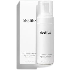 Medik8 Clarifying Foam Lightweight Exfoliating AHA and BHA Face Cleanser Salicylic Acid and Nicacinamide Gentle Foaming Facial Cleanser 5 oz
