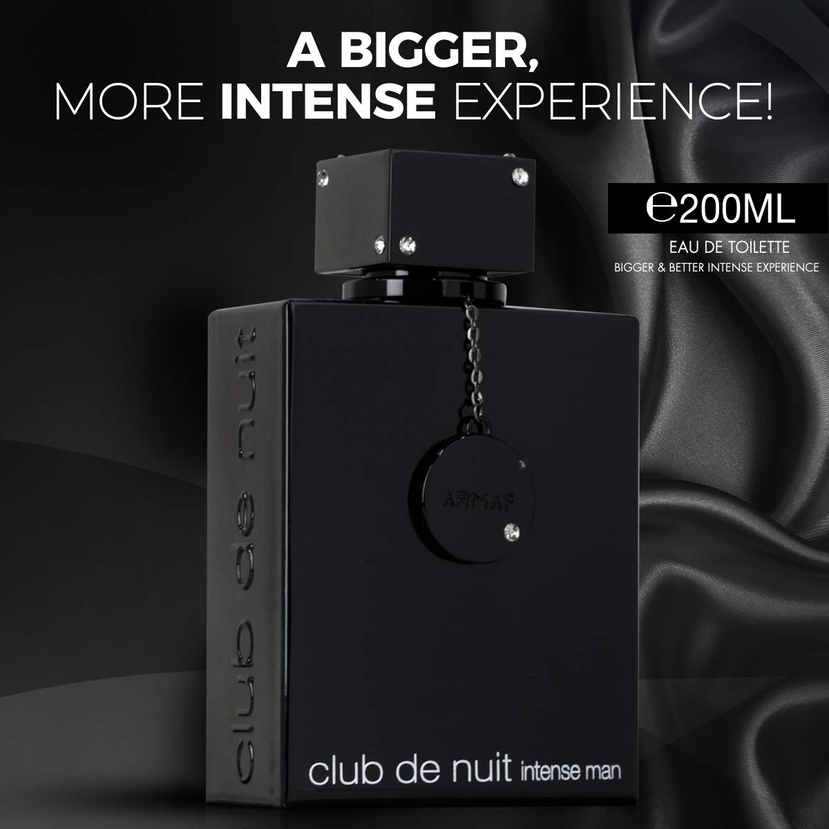 Armaf Club De Nuit Intense, Perfumes For Men, Pack of 3, Club De Nuit Intense Man 105 ML Eau De Toilette, Club De Nuit Intense Man 150ML Pure Parfum, Club De Nuit Intense Man 200ML Eau De Parfum Black