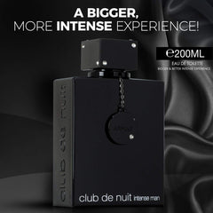 Armaf Club De Nuit Intense, Perfumes For Men, Pack of 3, Club De Nuit Intense Man 105 ML Eau De Toilette, Club De Nuit Intense Man 150ML Pure Parfum, Club De Nuit Intense Man 200ML Eau De Parfum Black