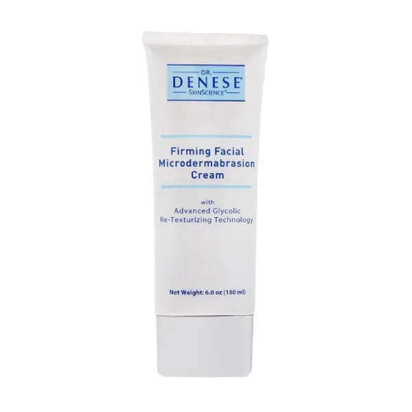 Dr. Denese Firming Facial MicroDermabrasion Cream 6 oz – With Advanced Glycolic Re-Texturizing Technology – Glycolic Acid, Jojoba Oil & Aloe Vera – Anti-Aging Exfoliant for Smooth & Radiant Skin