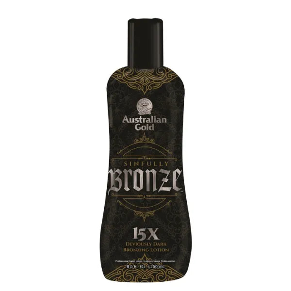 Australian Gold Sinfully Bronze 15x Dark Bronzer with Tyrosine, 8.5oz