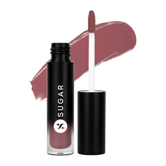 SUGAR Cosmetics Mousse Muse Lip Cream | Lasts 24+ Hrs | Creamy Mousse Lipstick | Waterproof & Smudgeproof | 5ml - 01 Backlit Nude