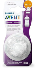 Philips Avent Nipple, Fast Flow Nipple 6M plus, 2pk SCF654/23