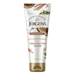 Jergens Vanilla Sandalwood Body Butter Lotion, Moisturizer Infused with Vanilla and Sandalwood Essential Oil, For All Skin Types, 7 Fluid Ounces
